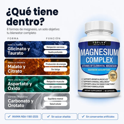 Magnesium Complex 8 en 1 - 60 Cápsulas