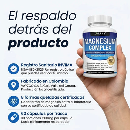 Magnesium Complex 8 en 1 - 60 Cápsulas